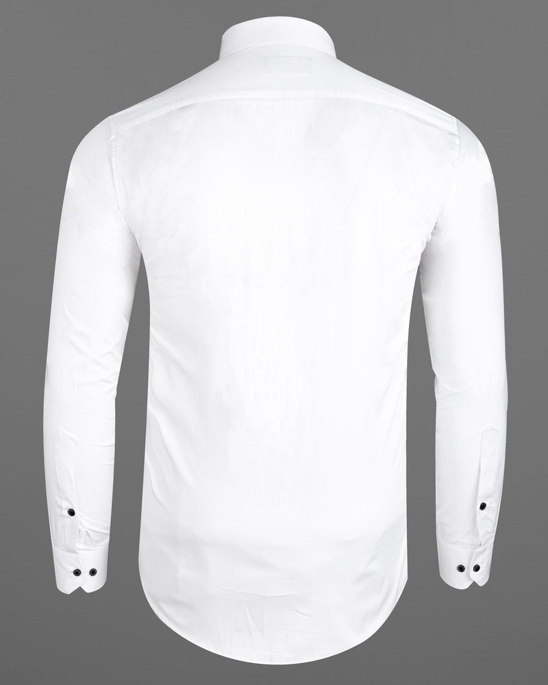 Half-White Half-Printed Super Soft Premium Cotton Designer Shirt