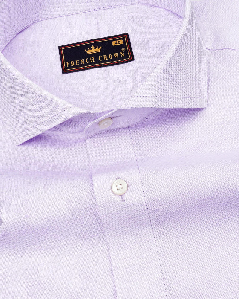 Light Violet Luxurious Linen Shirt 7674-CA-38,7674-CA-38,7674-CA-39,7674-CA-39,7674-CA-40,7674-CA-40,7674-CA-42,7674-CA-42,7674-CA-44,7674-CA-44,7674-CA-46,7674-CA-46,7674-CA-48,7674-CA-48,7674-CA-50,7674-CA-50,7674-CA-52,7674-CA-52