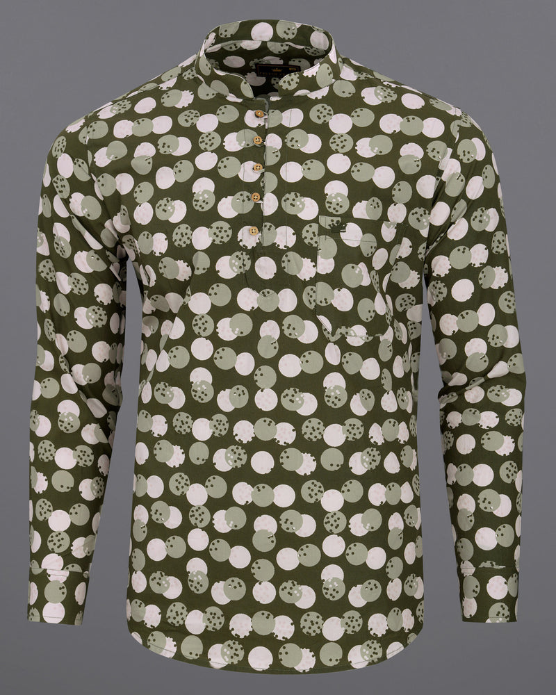 Rifle Green Polka Dotted Kurta Shirt 7691-KS-38,7691-KS-38,7691-KS-39,7691-KS-39,7691-KS-40,7691-KS-40,7691-KS-42,7691-KS-42,7691-KS-44,7691-KS-44,7691-KS-46,7691-KS-46,7691-KS-48,7691-KS-48,7691-KS-50,7691-KS-50,7691-KS-52,7691-KS-52