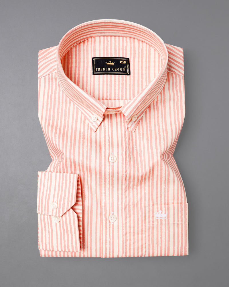 Zinnwaldite Peach with Seashell Beige Pin Striped Premium Cotton Shirt 7694-BD-38,7694-BD-38,7694-BD-39,7694-BD-39,7694-BD-40,7694-BD-40,7694-BD-42,7694-BD-42,7694-BD-44,7694-BD-44,7694-BD-46,7694-BD-46,7694-BD-48,7694-BD-48,7694-BD-50,7694-BD-50,7694-BD-52,7694-BD-52