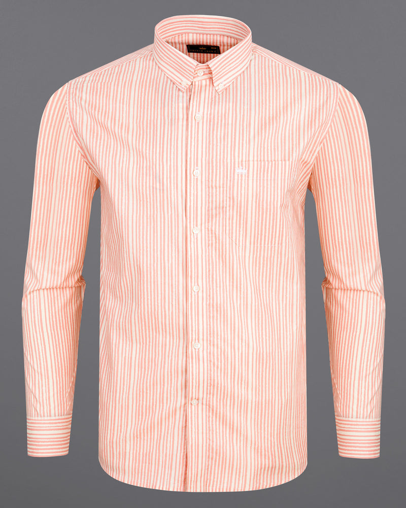 Zinnwaldite Peach with Seashell Beige Pin Striped Premium Cotton Shirt 7694-BD-38,7694-BD-38,7694-BD-39,7694-BD-39,7694-BD-40,7694-BD-40,7694-BD-42,7694-BD-42,7694-BD-44,7694-BD-44,7694-BD-46,7694-BD-46,7694-BD-48,7694-BD-48,7694-BD-50,7694-BD-50,7694-BD-52,7694-BD-52