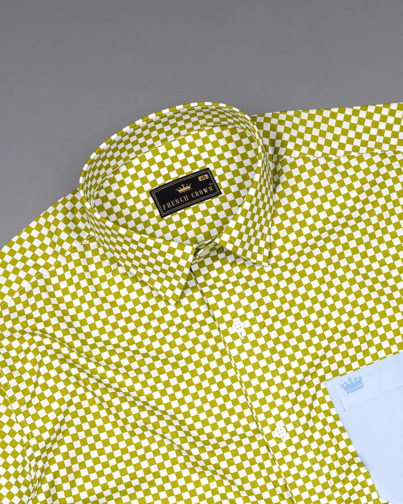 Alpine Olive Green and Bright White Checked Premium Cotton Designer Shirt 7702-P310-38,7702-P310-38,7702-P310-39,7702-P310-39,7702-P310-40,7702-P310-40,7702-P310-42,7702-P310-42,7702-P310-44,7702-P310-44,7702-P310-46,7702-P310-46,7702-P310-48,7702-P310-48,7702-P310-50,7702-P310-50,7702-P310-52,7702-P310-52