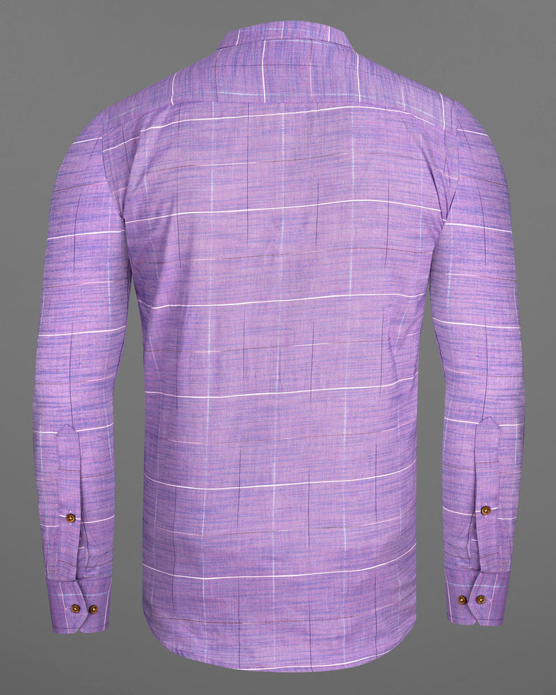 Lavender Purple Plaid Dobby Textured Premium Giza Cotton Kurta Shirt 7719-KS-38,7719-KS-38,7719-KS-39,7719-KS-39,7719-KS-40,7719-KS-40,7719-KS-42,7719-KS-42,7719-KS-44,7719-KS-44,7719-KS-46,7719-KS-46,7719-KS-48,7719-KS-48,7719-KS-50,7719-KS-50,7719-KS-52,7719-KS-52