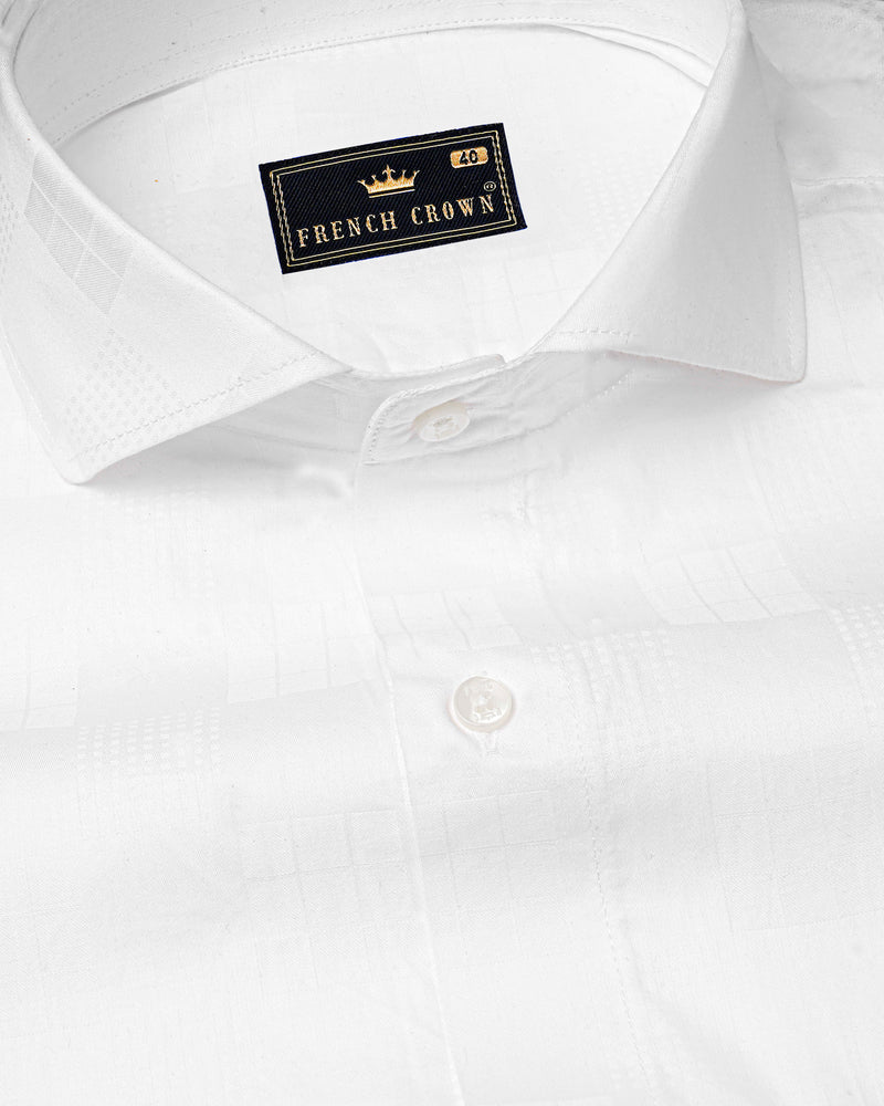 Bright White Jacquard Textured Premium Cotton Shirt 7751-CA-38,7751-CA-38,7751-CA-39,7751-CA-39,7751-CA-40,7751-CA-40,7751-CA-42,7751-CA-42,7751-CA-44,7751-CA-44,7751-CA-46,7751-CA-46,7751-CA-48,7751-CA-48,7751-CA-50,7751-CA-50,7751-CA-52,7751-CA-52