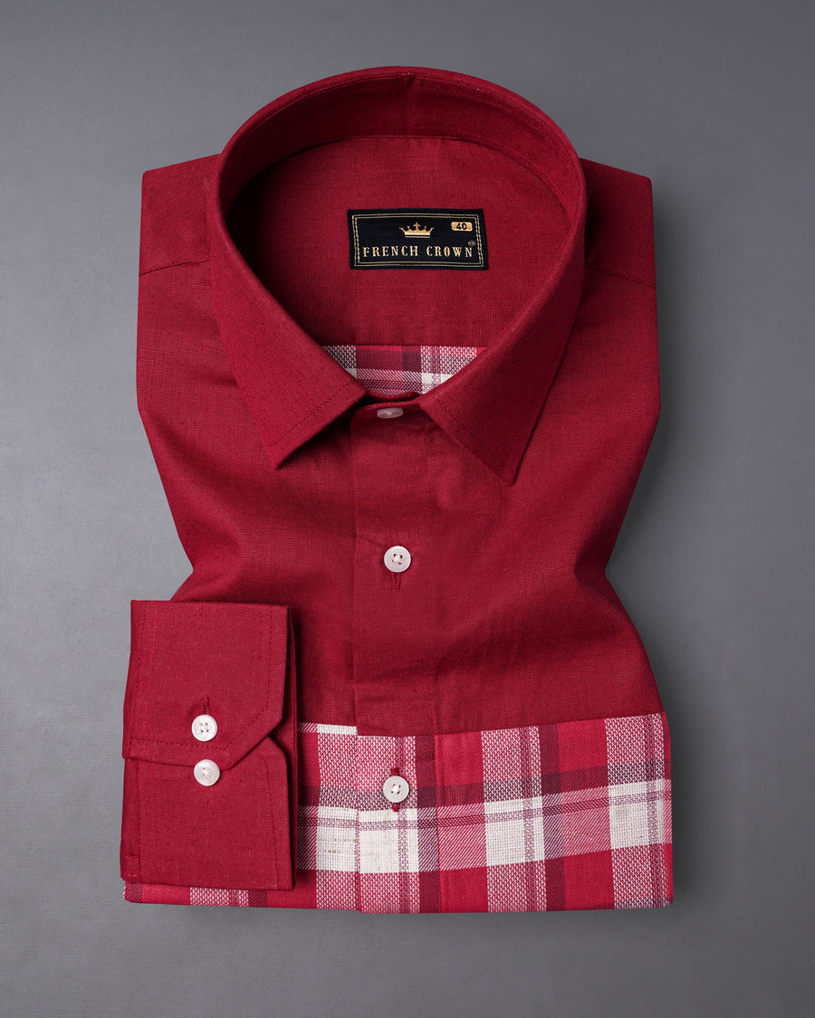 Firebrick Maroon Plaid Dobby Textured Premium Giza Cotton Designer Shirt 7753-P112-38,7753-P112-38,7753-P112-39,7753-P112-39,7753-P112-40,7753-P112-40,7753-P112-42,7753-P112-42,7753-P112-44,7753-P112-44,7753-P112-46,7753-P112-46,7753-P112-48,7753-P112-48,7753-P112-50,7753-P112-50,7753-P112-52,7753-P112-52