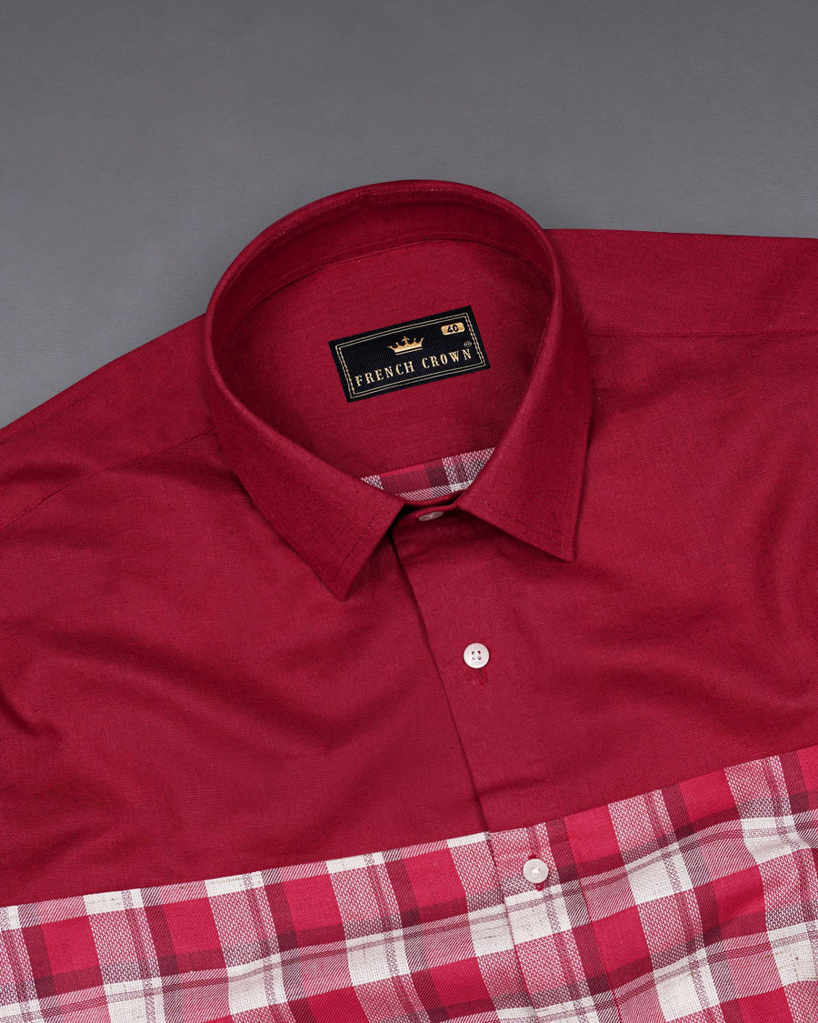 Firebrick Maroon Plaid Dobby Textured Premium Giza Cotton Designer Shirt 7753-P112-38,7753-P112-38,7753-P112-39,7753-P112-39,7753-P112-40,7753-P112-40,7753-P112-42,7753-P112-42,7753-P112-44,7753-P112-44,7753-P112-46,7753-P112-46,7753-P112-48,7753-P112-48,7753-P112-50,7753-P112-50,7753-P112-52,7753-P112-52