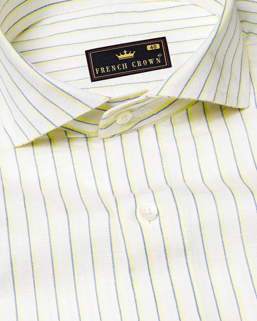 Off-White Striped Luxurious Linen Shirt 7756-CA-38,7756-CA-38,7756-CA-39,7756-CA-39,7756-CA-40,7756-CA-40,7756-CA-42,7756-CA-42,7756-CA-44,7756-CA-44,7756-CA-46,7756-CA-46,7756-CA-48,7756-CA-48,7756-CA-50,7756-CA-50,7756-CA-52,7756-CA-52