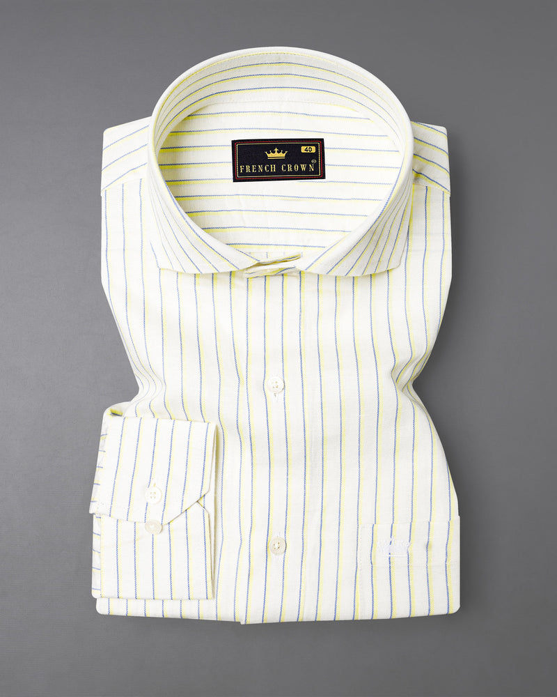 Off-White Striped Luxurious Linen Shirt 7756-CA-38,7756-CA-38,7756-CA-39,7756-CA-39,7756-CA-40,7756-CA-40,7756-CA-42,7756-CA-42,7756-CA-44,7756-CA-44,7756-CA-46,7756-CA-46,7756-CA-48,7756-CA-48,7756-CA-50,7756-CA-50,7756-CA-52,7756-CA-52