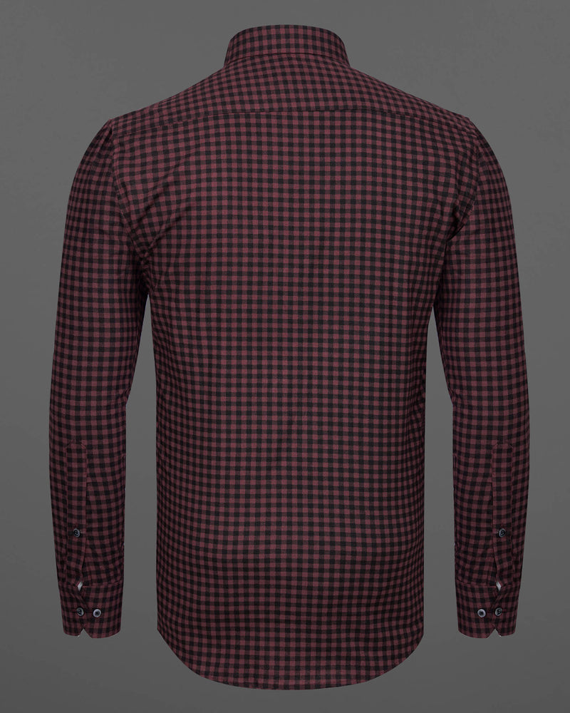 Old Mauve Brown and Black Gingham Checkered Twill Premium Cotton Shirt 7785-BD-BLK-38,7785-BD-BLK-38,7785-BD-BLK-39,7785-BD-BLK-39,7785-BD-BLK-40,7785-BD-BLK-40,7785-BD-BLK-42,7785-BD-BLK-42,7785-BD-BLK-44,7785-BD-BLK-44,7785-BD-BLK-46,7785-BD-BLK-46,7785-BD-BLK-48,7785-BD-BLK-48,7785-BD-BLK-50,7785-BD-BLK-50,7785-BD-BLK-52,7785-BD-BLK-52