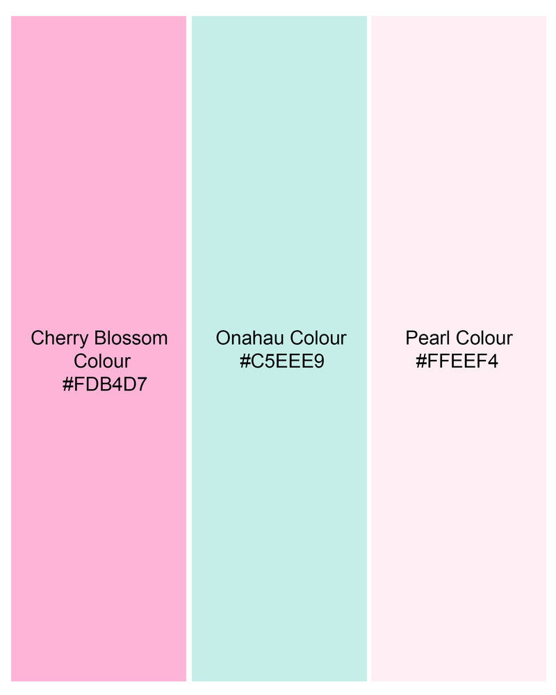 Cherry Blossom Pink and Onahau Sea Blue Plaid  Premium Cotton Kurta Shirt 7791-M-38,7791-M-38,7791-M-39,7791-M-39,7791-M-40,7791-M-40,7791-M-42,7791-M-42,7791-M-44,7791-M-44,7791-M-46,7791-M-46,7791-M-48,7791-M-48,7791-M-50,7791-M-50,7791-M-52,7791-M-52