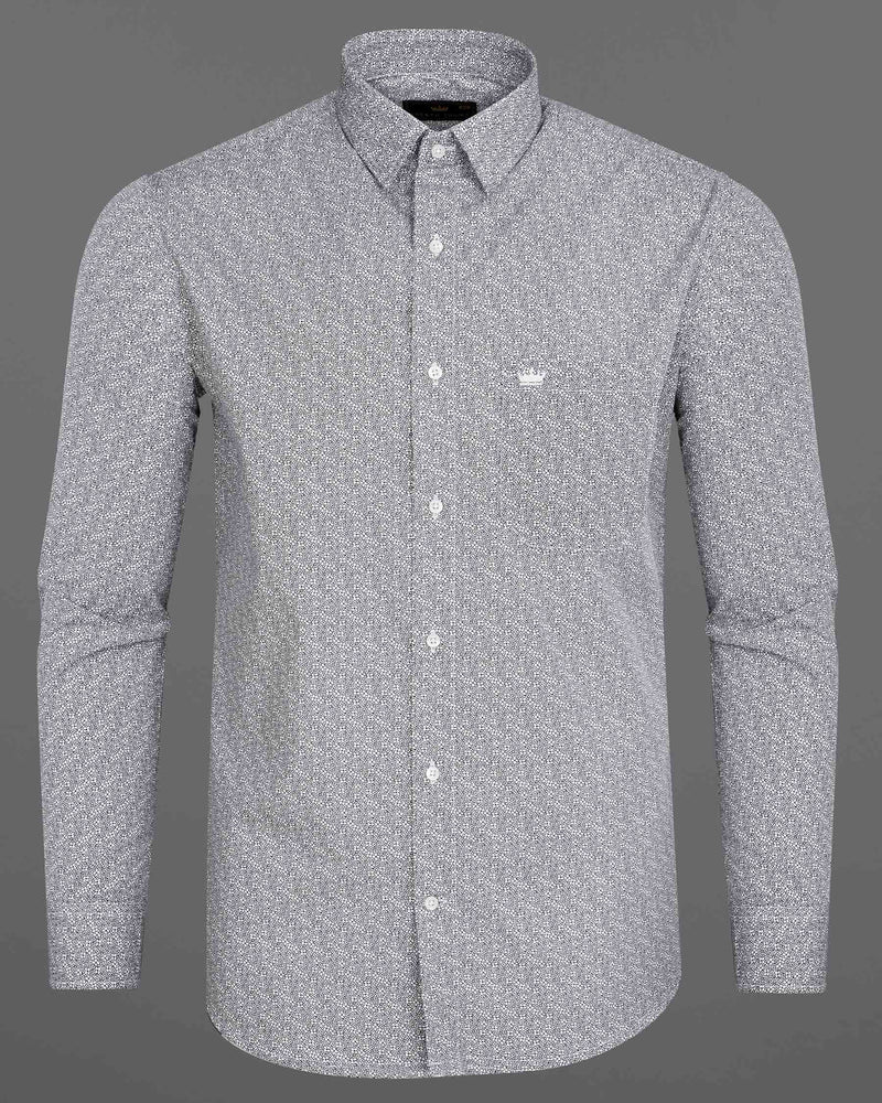 Bright White and Black Ditzy Printed Premium Cotton Shirt 7808-38,7808-38,7808-39,7808-39,7808-40,7808-40,7808-42,7808-42,7808-44,7808-44,7808-46,7808-46,7808-48,7808-48,7808-50,7808-50,7808-52,7808-52