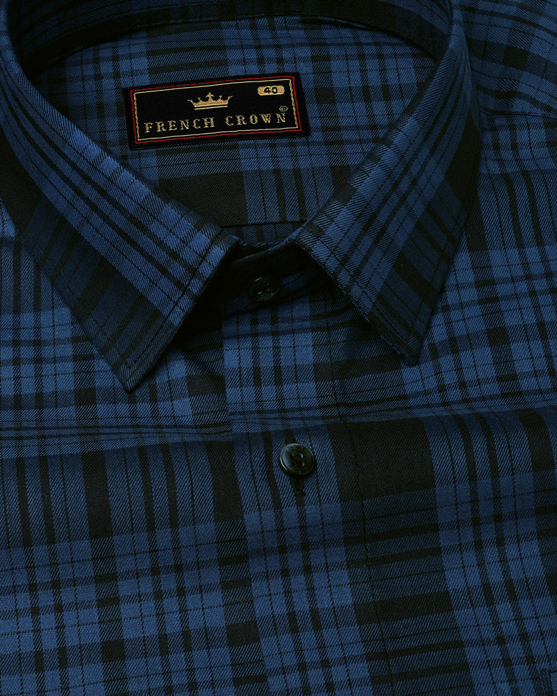 Resolution Blue Plaid Premium Cotton Shirt 7826-BLK-38,7826-BLK-38,7826-BLK-39,7826-BLK-39,7826-BLK-40,7826-BLK-40,7826-BLK-42,7826-BLK-42,7826-BLK-44,7826-BLK-44,7826-BLK-46,7826-BLK-46,7826-BLK-48,7826-BLK-48,7826-BLK-50,7826-BLK-50,7826-BLK-52,7826-BLK-52