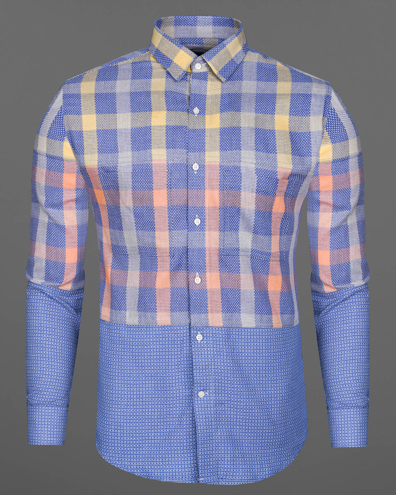 Scampi Blue Plaid Dobby Textured Premium Giza Cotton Designer Shirt 7848-P117-38,7848-P117-38,7848-P117-39,7848-P117-39,7848-P117-40,7848-P117-40,7848-P117-42,7848-P117-42,7848-P117-44,7848-P117-44,7848-P117-46,7848-P117-46,7848-P117-48,7848-P117-48,7848-P117-50,7848-P117-50,7848-P117-52,7848-P117-52