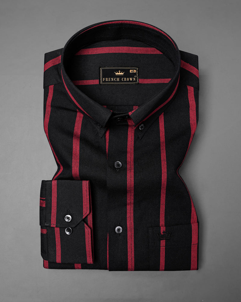 Jade Black and Valencia Pink Striped Dobby Textured Premium Giza Cotton Shirt 7849-BD-BLK-38,7849-BD-BLK-38,7849-BD-BLK-39,7849-BD-BLK-39,7849-BD-BLK-40,7849-BD-BLK-40,7849-BD-BLK-42,7849-BD-BLK-42,7849-BD-BLK-44,7849-BD-BLK-44,7849-BD-BLK-46,7849-BD-BLK-46,7849-BD-BLK-48,7849-BD-BLK-48,7849-BD-BLK-50,7849-BD-BLK-50,7849-BD-BLK-52,7849-BD-BLK-52