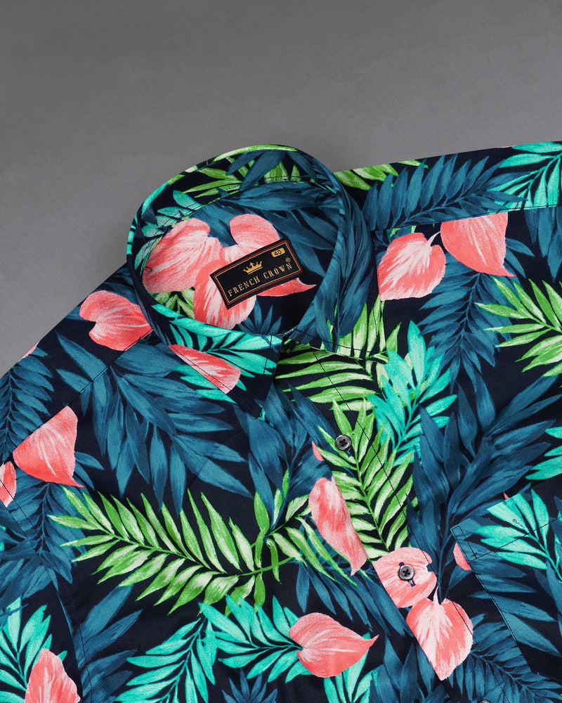 Allports Blue and Mantis Green Leaves Printed Premium Cotton Shirt 7871-BLK -38,7871-BLK -H-38,7871-BLK -39,7871-BLK -H-39,7871-BLK -40,7871-BLK -H-40,7871-BLK -42,7871-BLK -H-42,7871-BLK -44,7871-BLK -H-44,7871-BLK -46,7871-BLK -H-46,7871-BLK -48,7871-BLK -H-48,7871-BLK -50,7871-BLK -H-50,7871-BLK -52,7871-BLK -H-52