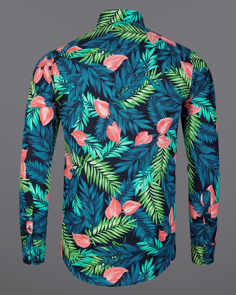 Allports Blue and Mantis Green Leaves Printed Premium Cotton Shirt 7871-BLK -38,7871-BLK -H-38,7871-BLK -39,7871-BLK -H-39,7871-BLK -40,7871-BLK -H-40,7871-BLK -42,7871-BLK -H-42,7871-BLK -44,7871-BLK -H-44,7871-BLK -46,7871-BLK -H-46,7871-BLK -48,7871-BLK -H-48,7871-BLK -50,7871-BLK -H-50,7871-BLK -52,7871-BLK -H-52