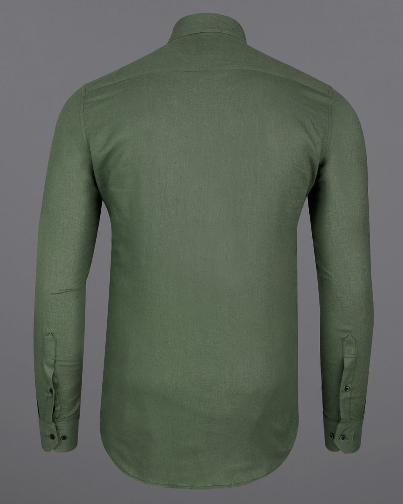 Finch Green Luxurious Linen Shirt