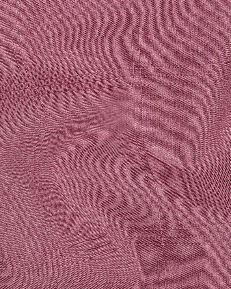 Tapestry Pink Subtle Striped Dobby Textured Premium Giza Cotton Shirt