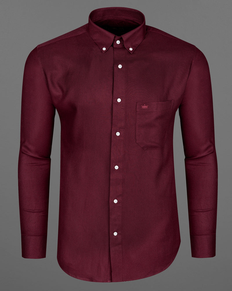 Bordeaux Maroon Premium Tencel Shirt