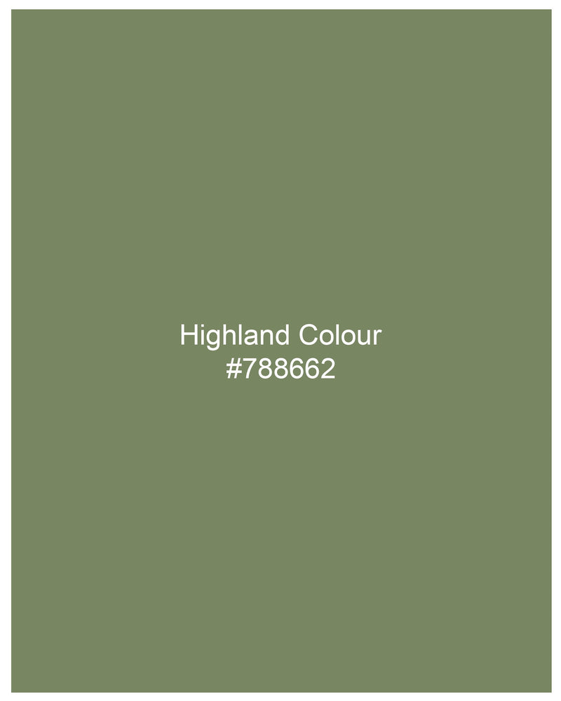 Highland Green Luxurious Linen Shirt