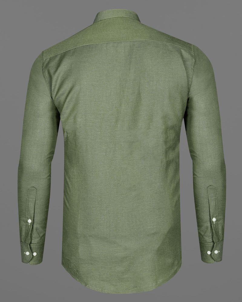 Highland Green Luxurious Linen Shirt