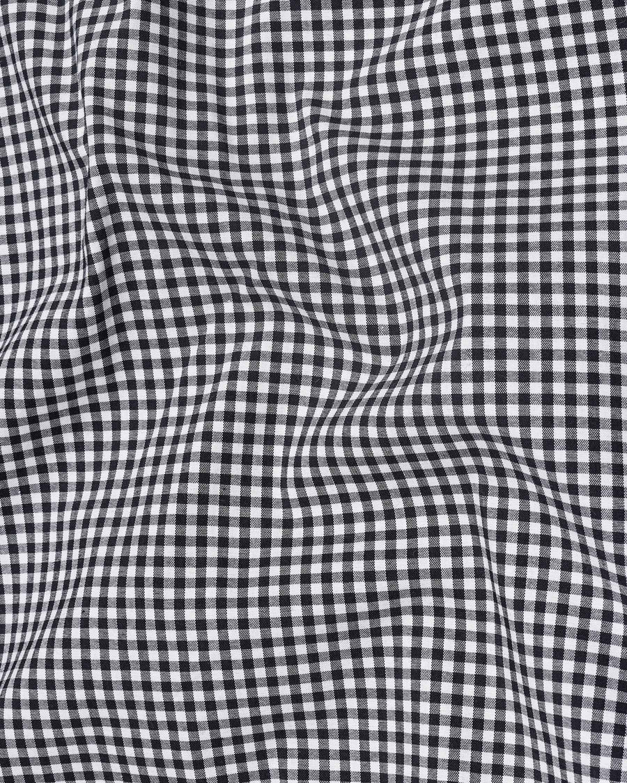 Jade Black and White Gingham Premium Cotton Shirt