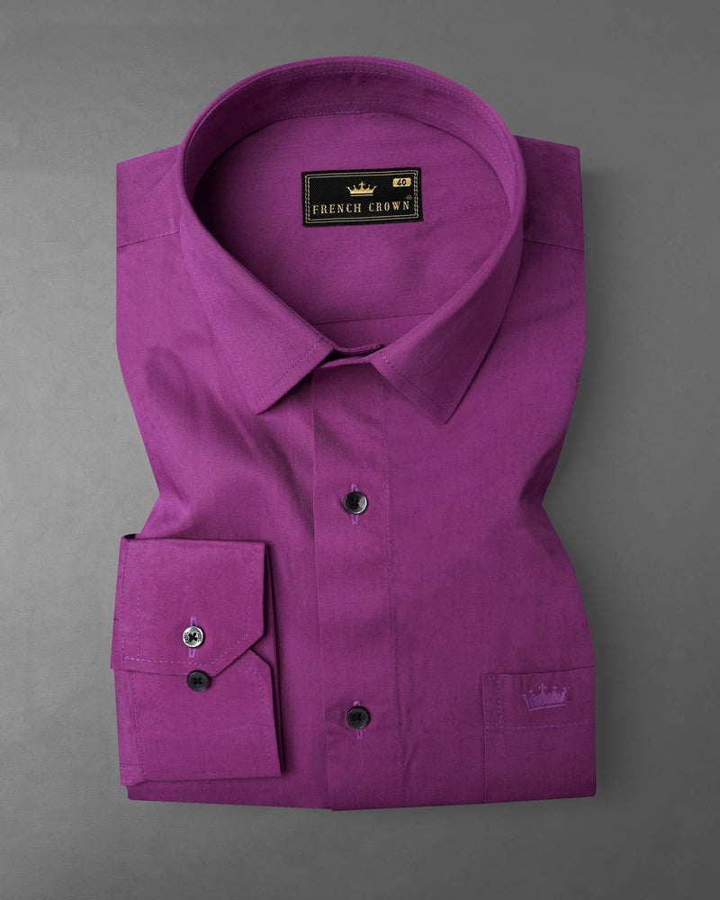 Byzantium Purple Premium Cotton shirt