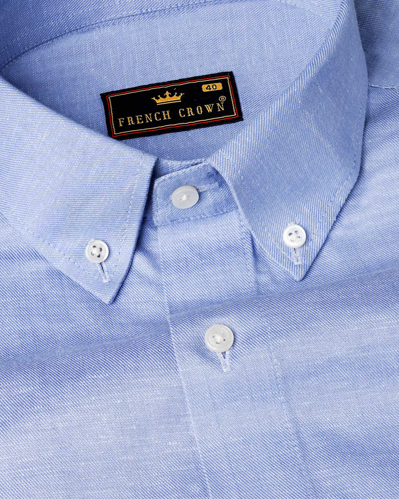 Light Periwinkle Blue Royal Oxford Shirt