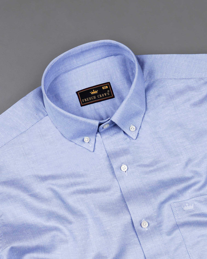 Light Periwinkle Blue Royal Oxford Shirt