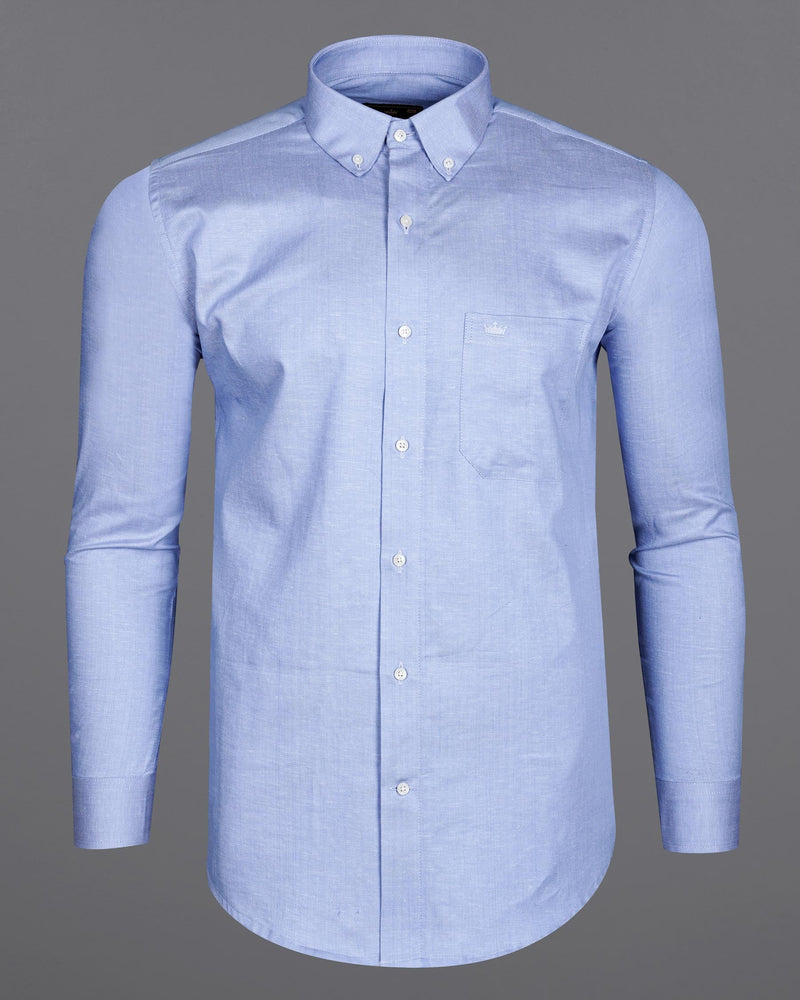 Light Periwinkle Blue Royal Oxford Shirt