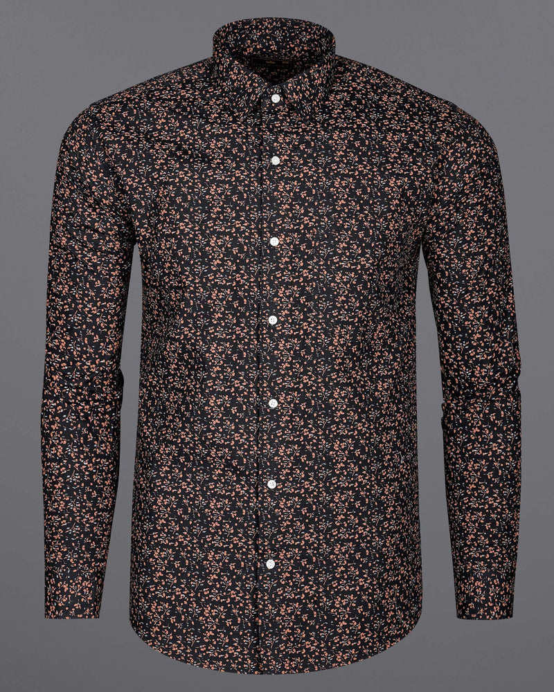 Jade Black Ditzy Printed Royal Oxford Shirt