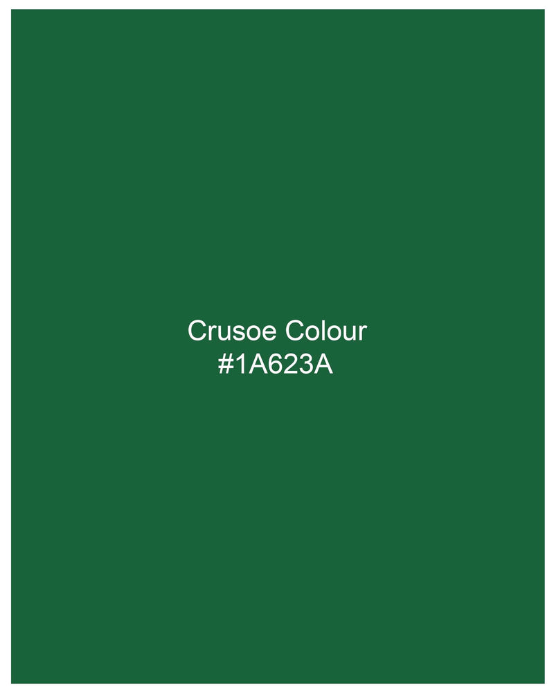 Crusoe Green Luxurious Linen Shirt