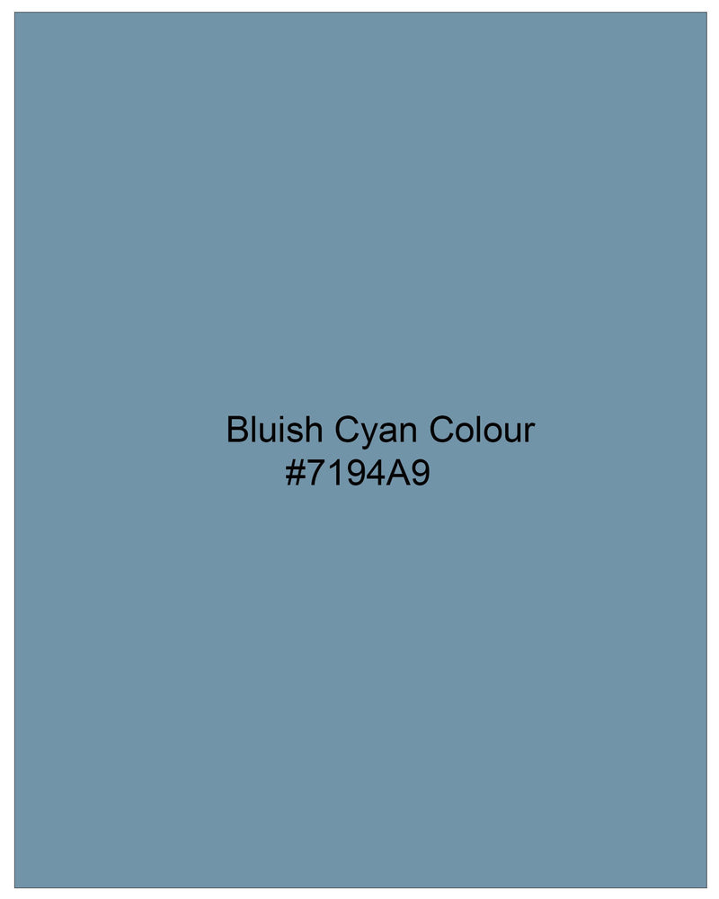 Bluish Cyan Blue Super Soft Premium Cotton Shirt