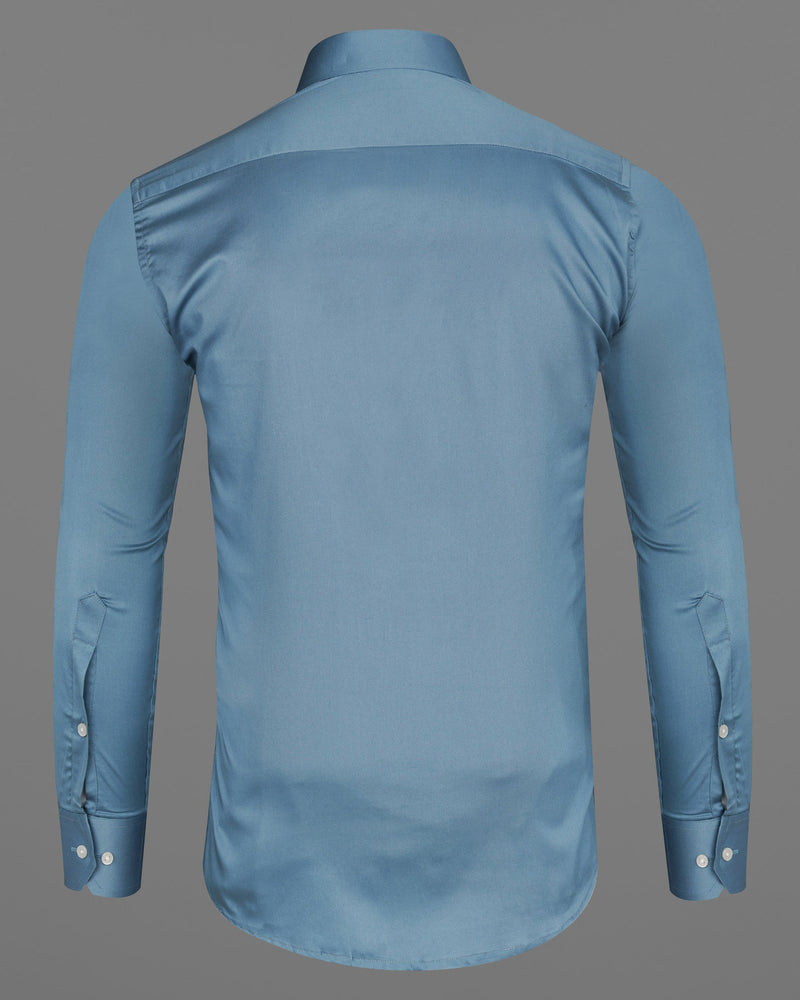 Bluish Cyan Blue Super Soft Premium Cotton Shirt