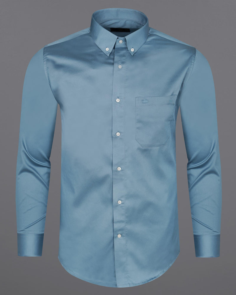 Gothic Blue Super Soft Premium Cotton Shirt