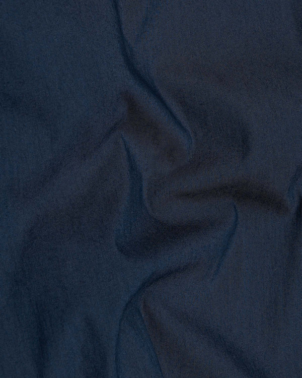 Firefly Navy Blue Premium Cotton Shirt