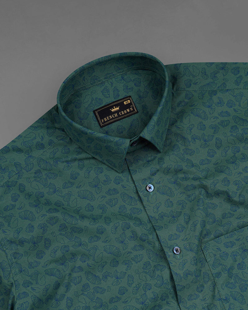 Limed Spruce Sea Green With Floral Printed Premium Cotton Shirt 8076-BLE-38,8076-BLE-38,8076-BLE-39,8076-BLE-39,8076-BLE-40,8076-BLE-40,8076-BLE-42,8076-BLE-42,8076-BLE-44,8076-BLE-44,8076-BLE-46,8076-BLE-46,8076-BLE-48,8076-BLE-48,8076-BLE-50,8076-BLE-50,8076-BLE-52,8076-BLE-52