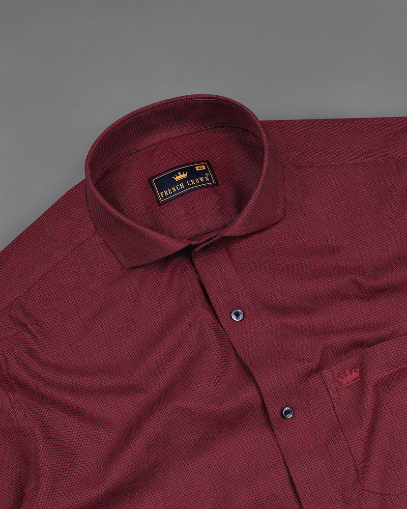 Scarlett Maroon Dobby Textured Premium Giza Cotton Shirt 8087-CA-BLK-38, 8087-CA-BLK-H-38, 8087-CA-BLK-39, 8087-CA-BLK-H-39, 8087-CA-BLK-40, 8087-CA-BLK-H-40, 8087-CA-BLK-42, 8087-CA-BLK-H-42, 8087-CA-BLK-44, 8087-CA-BLK-H-44, 8087-CA-BLK-46, 8087-CA-BLK-H-46, 8087-CA-BLK-48, 8087-CA-BLK-H-48, 8087-CA-BLK-50, 8087-CA-BLK-H-50, 8087-CA-BLK-52, 8087-CA-BLK-H-52