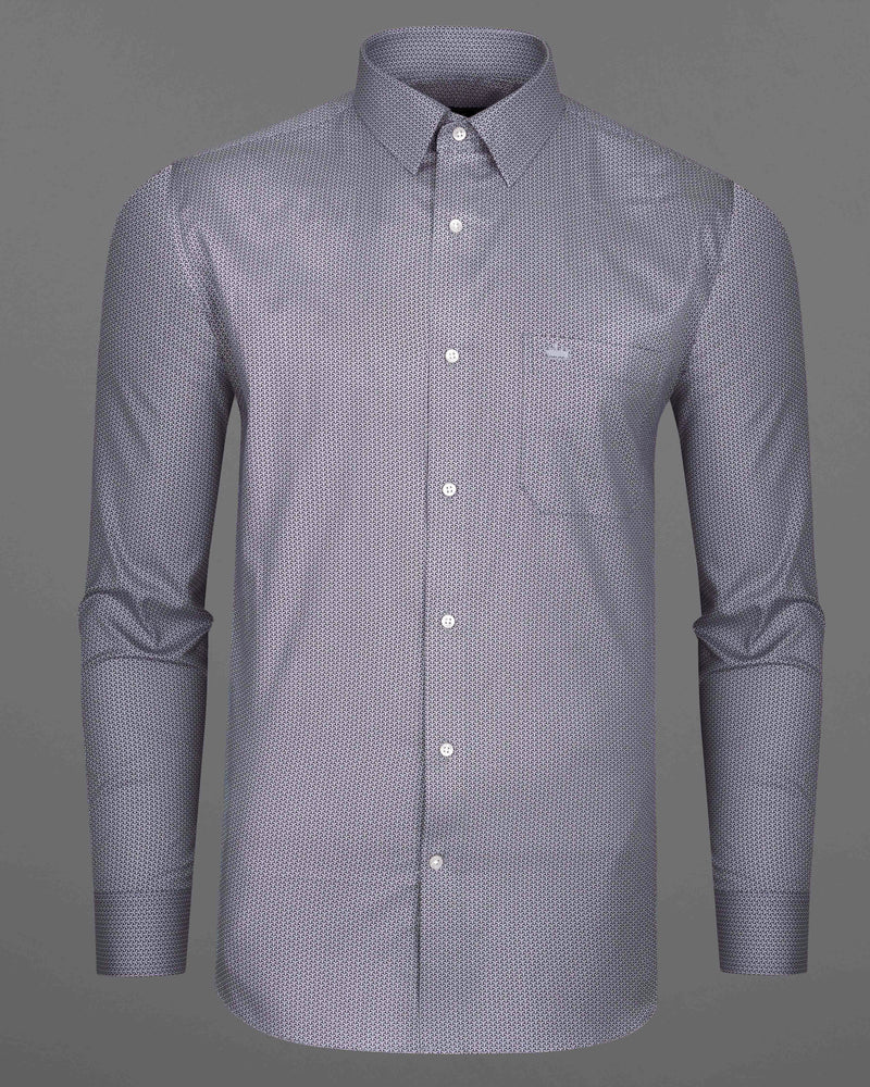 Manatee Gray Isometric Printed Royal Oxford Shirt 8091-38, 8091-H-38, 8091-39, 8091-H-39, 8091-40, 8091-H-40, 8091-42, 8091-H-42, 8091-44, 8091-H-44, 8091-46, 8091-H-46, 8091-48, 8091-H-48, 8091-50, 8091-H-50, 8091-52, 8091-H-52