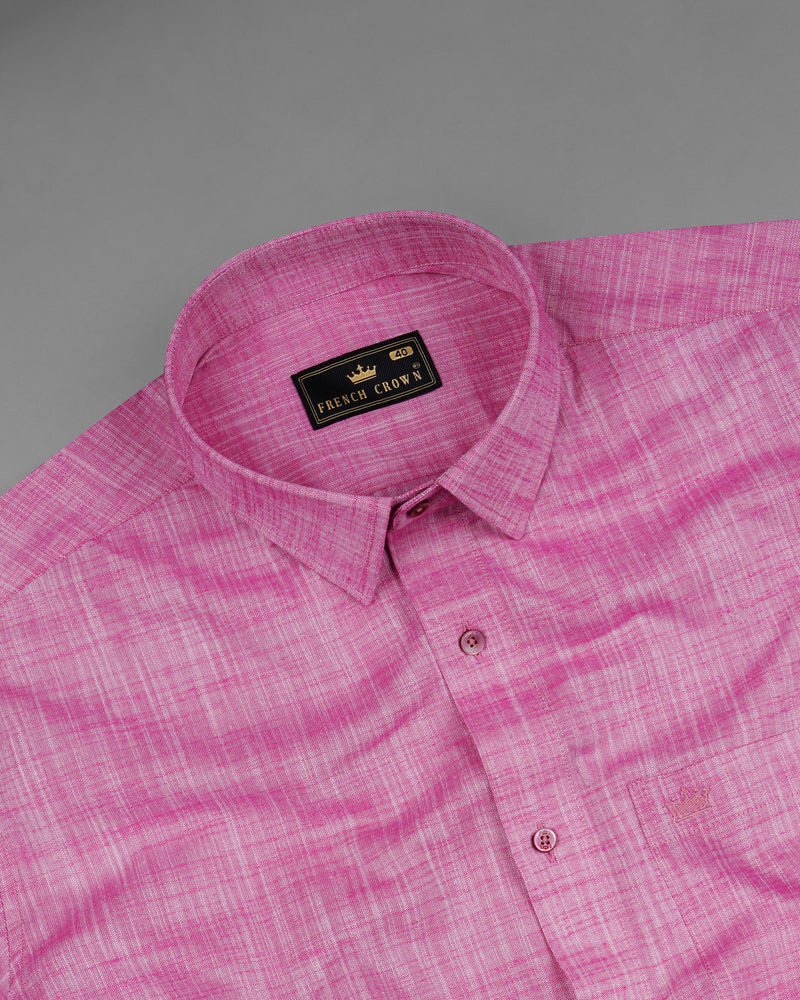 Mulberry Pink Luxurious Linen Shirt