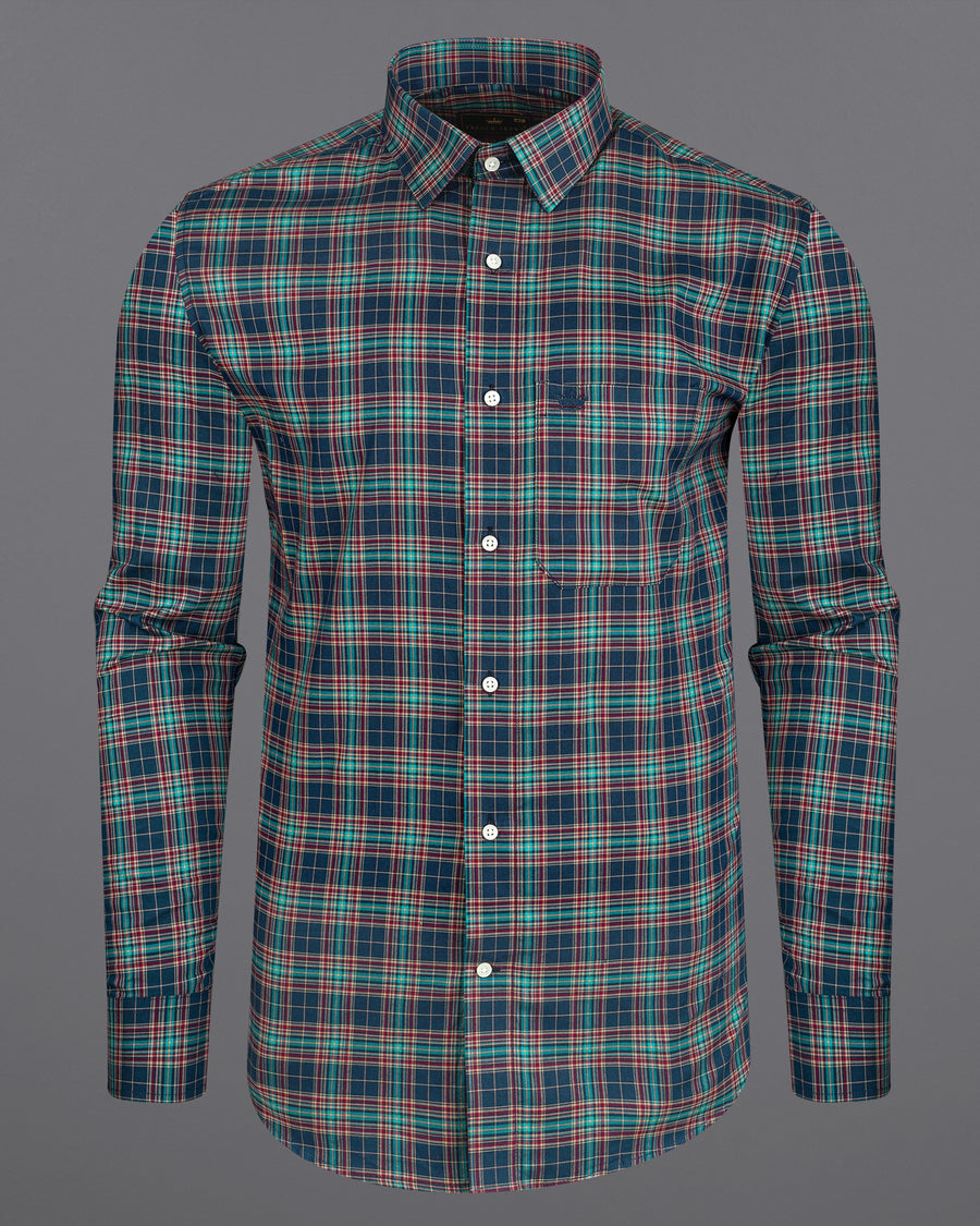 Astronaut Navy Blue with Multicoloured colored Twill Plaid Premium Cotton Shirt 8106-38, 8106-H-38, 8106-39, 8106-H-39, 8106-40, 8106-H-40, 8106-42, 8106-H-42, 8106-44, 8106-H-44, 8106-46, 8106-H-46, 8106-48, 8106-H-48, 8106-50, 8106-H-50, 8106-52, 8106-H-52