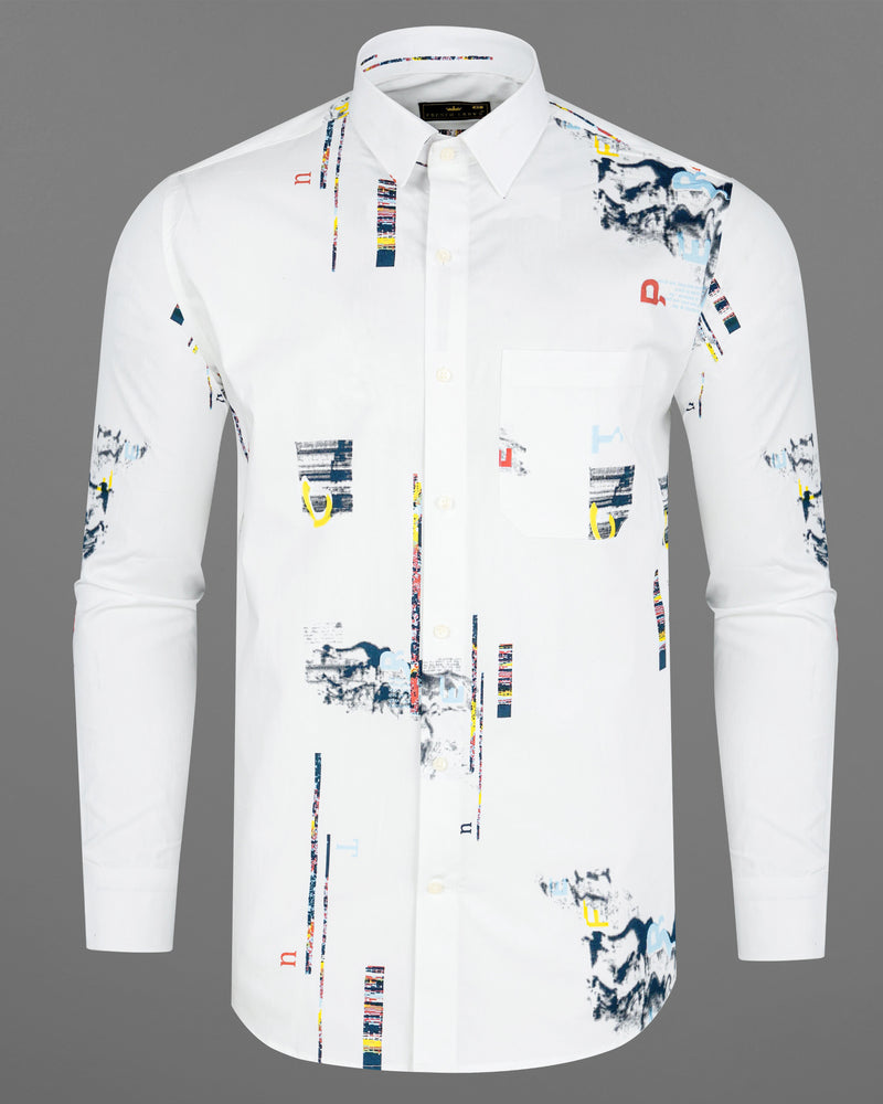 Bright White with Downriver Navy Blue Printed Premium Cotton Shirt 8112-38, 8112-H-38, 8112-39, 8112-H-39, 8112-40, 8112-H-40, 8112-42, 8112-H-42, 8112-44, 8112-H-44, 8112-46, 8112-H-46, 8112-48, 8112-H-48, 8112-50, 8112-H-50, 8112-52, 8112-H-52