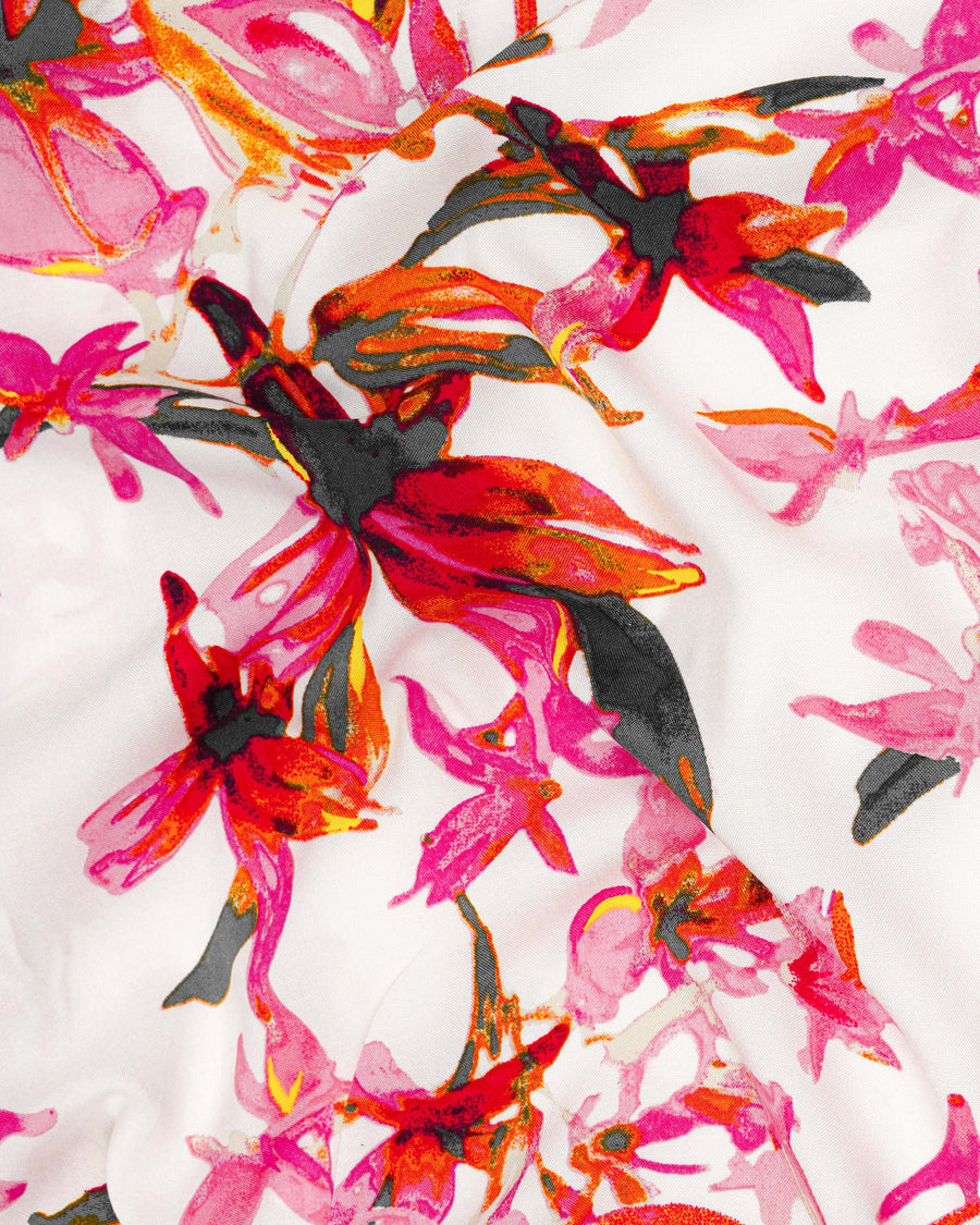 Porcelain Cream Floral Printed Premium Tencel Kurta Shirt 8129-KS-38, 8129-KS-H-38, 8129-KS-39, 8129-KS-H-39, 8129-KS-40, 8129-KS-H-40, 8129-KS-42, 8129-KS-H-42, 8129-KS-44, 8129-KS-H-44, 8129-KS-46, 8129-KS-H-46, 8129-KS-48, 8129-KS-H-48, 8129-KS-50, 8129-KS-H-50, 8129-KS-52, 8129-KS-H-52