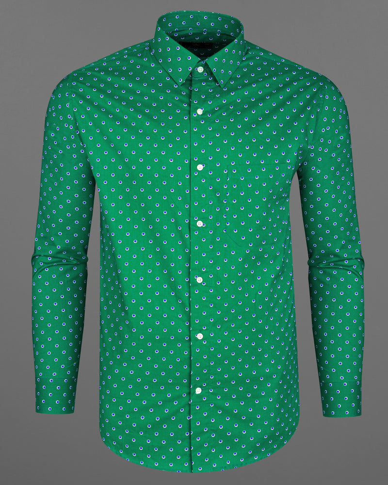 Eucalyptus Green Evil Eye Printed Premium Cotton Shirt 8131-38, 8131-H-38, 8131-39, 8131-H-39, 8131-40, 8131-H-40, 8131-42, 8131-H-42, 8131-44, 8131-H-44, 8131-46, 8131-H-46, 8131-48, 8131-H-48, 8131-50, 8131-H-50, 8131-52, 8131-H-52