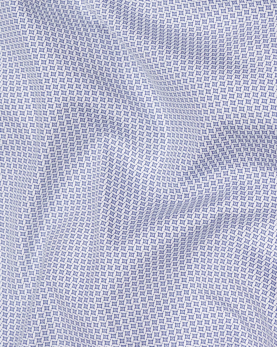 Ship Cove Blue Printed Super Soft Premium Cotton Shirt