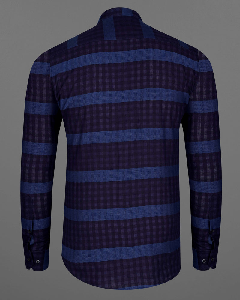 Baltic Sea Dark Blue with Meteorite Blue Striped Dobby Textured Premium Giza Cotton Shirt 8155-M-BLK-38, 8155-M-BLK-H-38, 8155-M-BLK-39, 8155-M-BLK-H-39, 8155-M-BLK-40, 8155-M-BLK-H-40, 8155-M-BLK-42, 8155-M-BLK-H-42, 8155-M-BLK-44, 8155-M-BLK-H-44, 8155-M-BLK-46, 8155-M-BLK-H-46, 8155-M-BLK-48, 8155-M-BLK-H-48, 8155-M-BLK-50, 8155-M-BLK-H-50, 8155-M-BLK-52, 8155-M-BLK-H-52