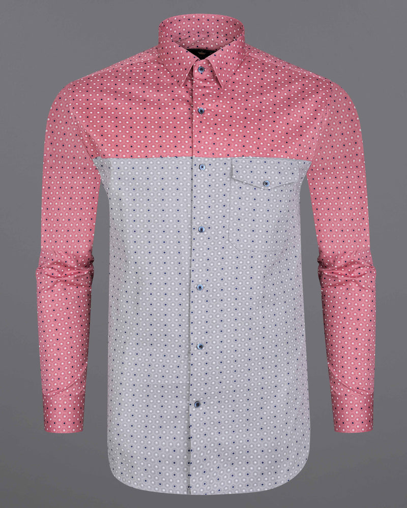 Pale Slate Grey and Deep Blush Pink Printed Twill Premium Cotton Designer Shirt 8175-BLE-P134-38, 8175-BLE-P134-H-38, 8175-BLE-P134-39, 8175-BLE-P134-H-39, 8175-BLE-P134-40, 8175-BLE-P134-H-40, 8175-BLE-P134-42, 8175-BLE-P134-H-42, 8175-BLE-P134-44, 8175-BLE-P134-H-44, 8175-BLE-P134-46, 8175-BLE-P134-H-46, 8175-BLE-P134-48, 8175-BLE-P134-H-48, 8175-BLE-P134-50, 8175-BLE-P134-H-50, 8175-BLE-P134-52, 8175-BLE-P134-H-52