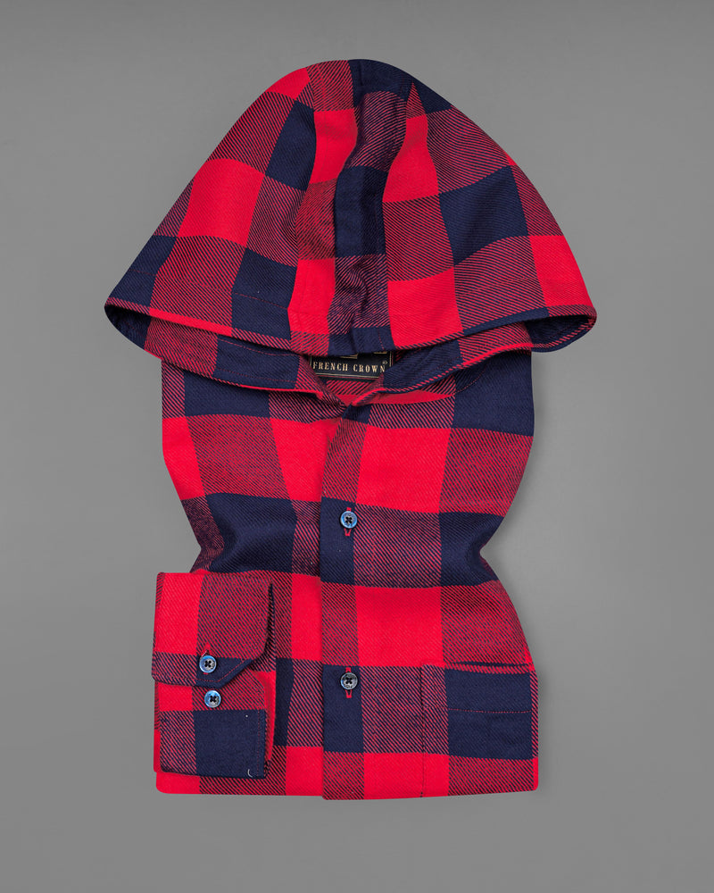 Monza Red with Mirage Blue Checked Hoodie Flannel Shirt 8187-HD-BLE-38, 8187-HD-BLE-H-38, 8187-HD-BLE-39, 8187-HD-BLE-H-39, 8187-HD-BLE-40, 8187-HD-BLE-H-40, 8187-HD-BLE-42, 8187-HD-BLE-H-42, 8187-HD-BLE-44, 8187-HD-BLE-H-44, 8187-HD-BLE-46, 8187-HD-BLE-H-46, 8187-HD-BLE-48, 8187-HD-BLE-H-48, 8187-HD-BLE-50, 8187-HD-BLE-H-50, 8187-HD-BLE-52, 8187-HD-BLE-H-52