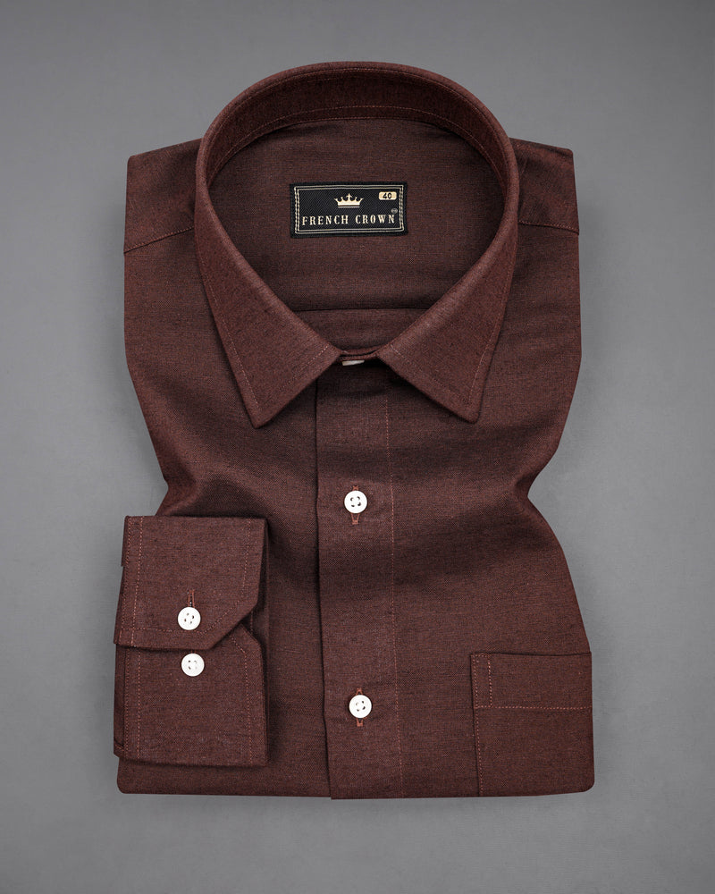 Bistre Brown Luxurious Linen Shirt 8191 -38,8191 -H-38,8191 -39,8191 -H-39,8191 -40,8191 -H-40,8191 -42,8191 -H-42,8191 -44,8191 -H-44,8191 -46,8191 -H-46,8191 -48,8191 -H-48,8191 -50,8191 -H-50,8191 -52,8191 -H-52