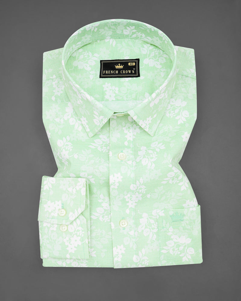 Skeptic Green Ditsy Textured Luxurious Linen Shirt 8210 -38,8210 -H-38,8210 -39,8210 -H-39,8210 -40,8210 -H-40,8210 -42,8210 -H-42,8210 -44,8210 -H-44,8210 -46,8210 -H-46,8210 -48,8210 -H-48,8210 -50,8210 -H-50,8210 -52,8210 -H-52